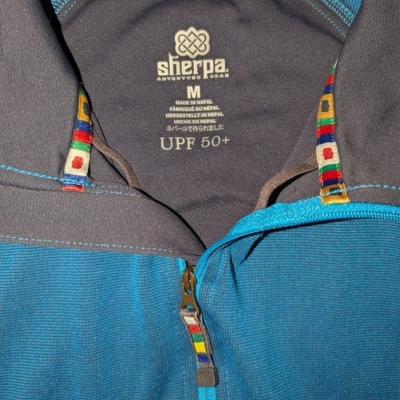 Sherpa Adventure Gear Full Zip UPF 50+ Jacket Blue Women's Medium - Picture 4 of 7